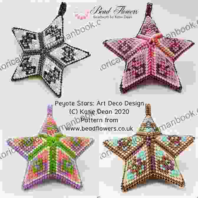 3D Peyote Beaded Star Trio In Different Colors And Sizes How To Stitch 3D Peyote Beaded Stars 21 Projects 7 Trio: Tutorial For Beginners Beading Patterns Beaded Stars Native American Style Christmas Snowflakes