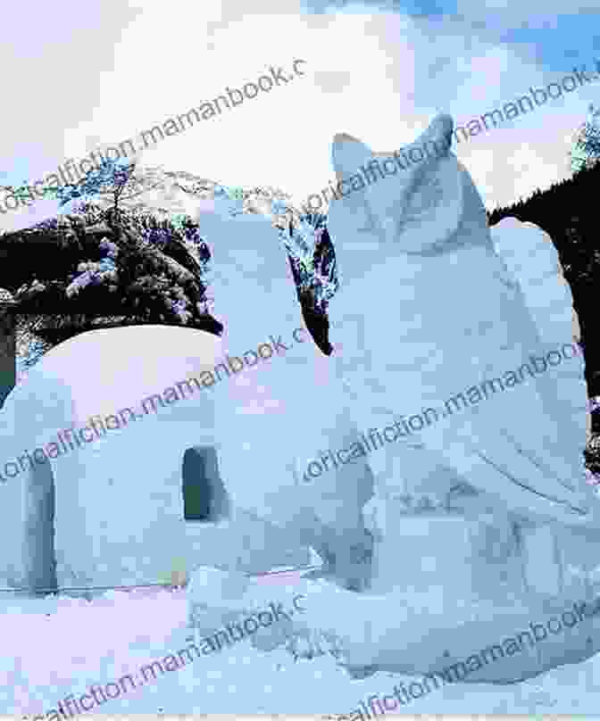A Haiku Inspired Ice Sculpture Depicting A Winter Landscape With Snow Covered Trees And A Distant Mountain. Haiku Ice (Haiku Seasons) Hennadii Mykhailenko