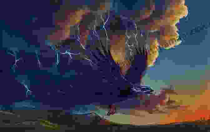 A Painting Of A Large, Bird Like Creature With Lightning Bolts Emanating From Its Wings In Search Of Monsters (Catrall Brothers 2)