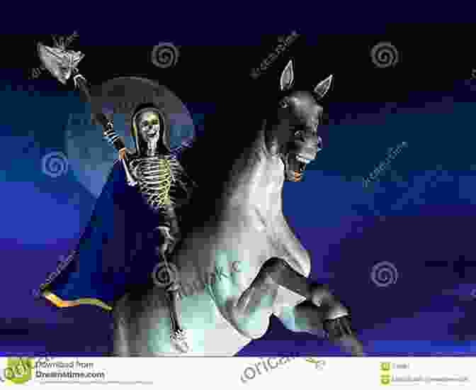 An Illustration Of Death And The Chapman, With Death On Horseback And The Chapman Carrying A Sack Of Souls Death And The Chapman: A Totally Gripping Historical Crime Thriller (Roger The Chapman Mysteries 1)