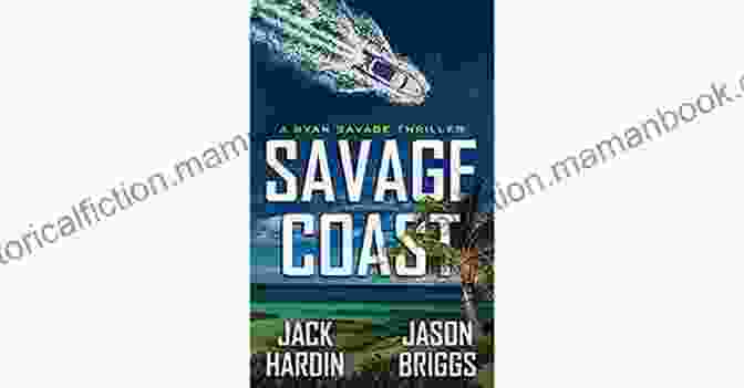 The Savage Coast Book Cover, Featuring Ryan Savage Standing On A Rugged Coast With A Stormy Sea Behind Him. Savage Coast (Ryan Savage Thriller 1)